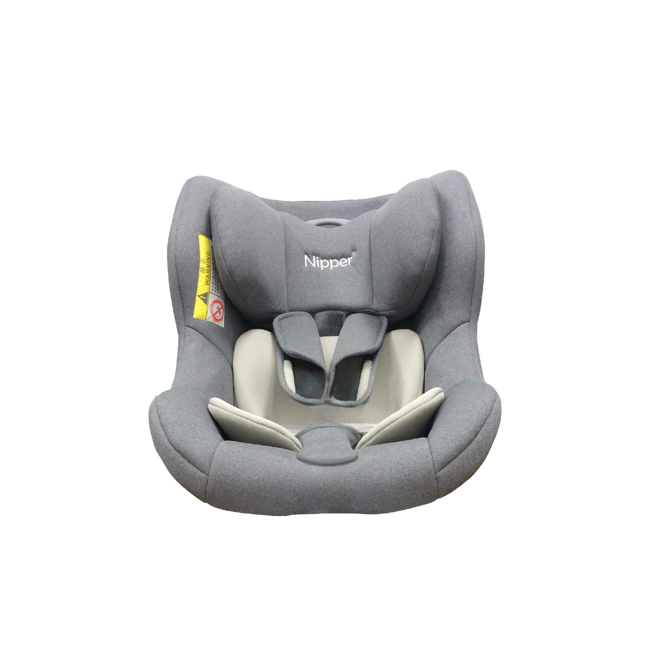 【Nipper】0-4歲 360度 ISOFIX 安全座椅替換布套-時尚灰