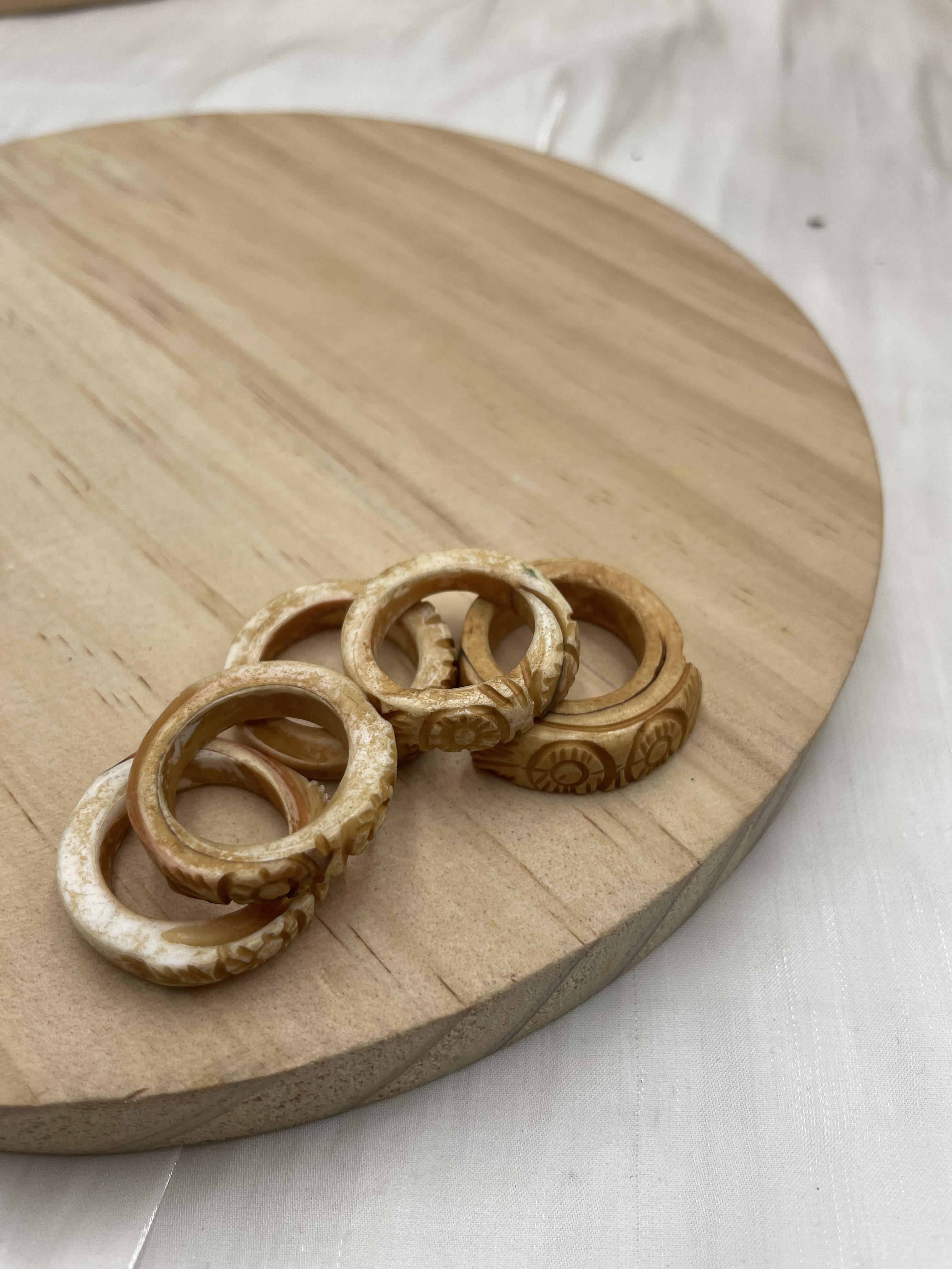 F-No.12深-圖騰貝殼戒指17cm