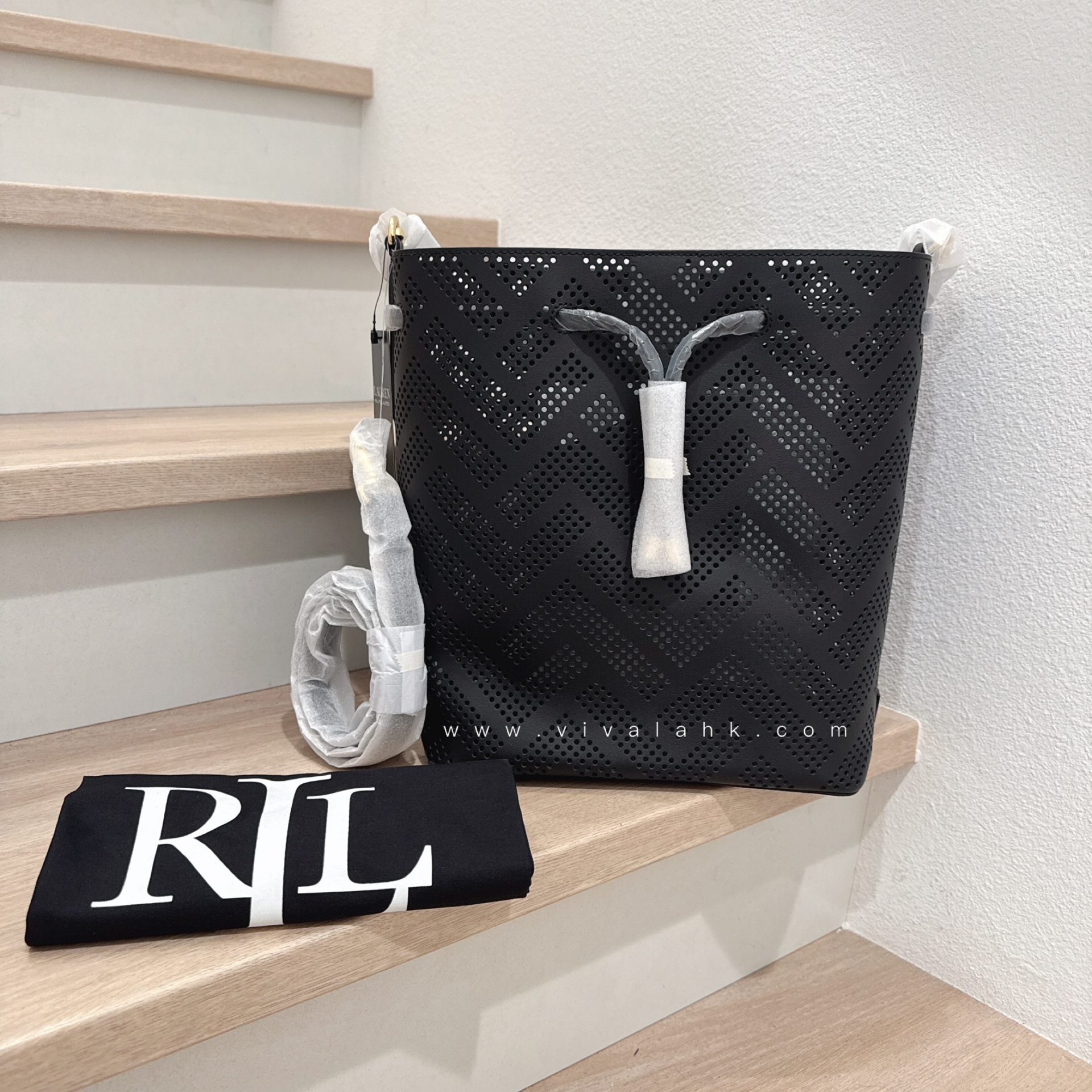 Ralph Lauren - Dryden Derby 穿孔單肩+斜孭水桶袋