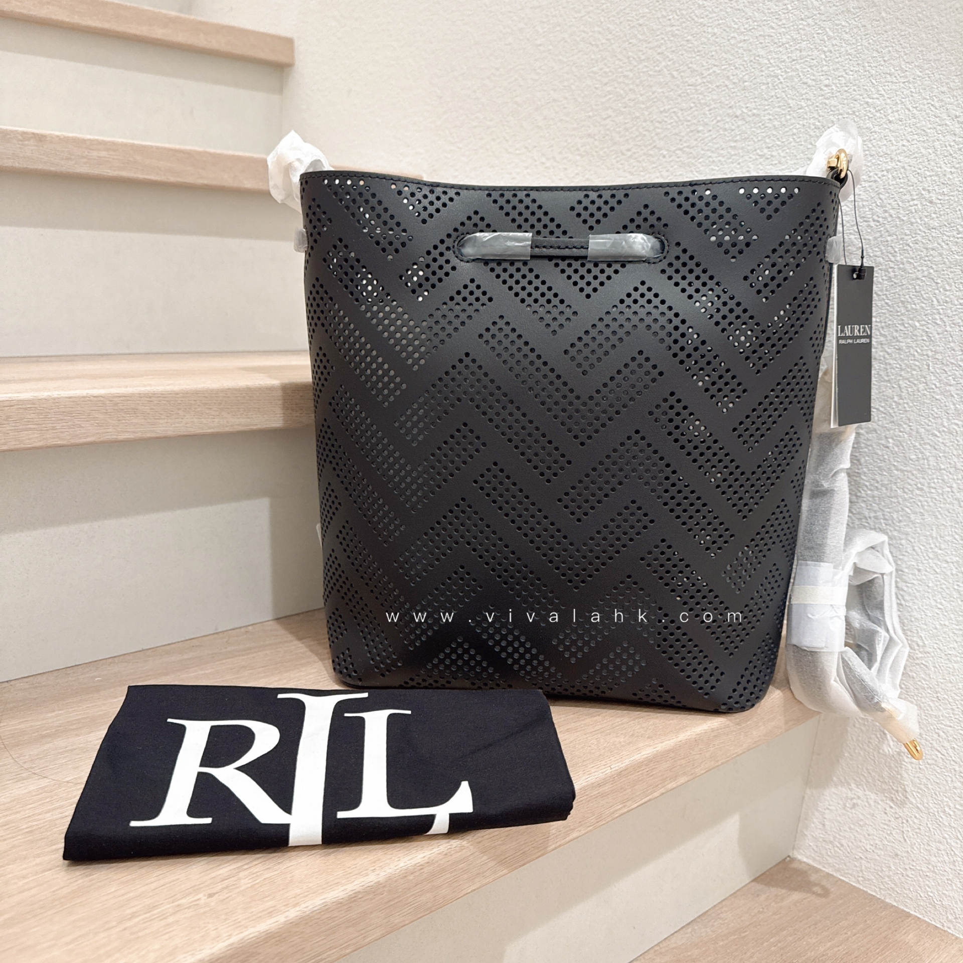 Ralph Lauren - Dryden Derby 穿孔單肩+斜孭水桶袋