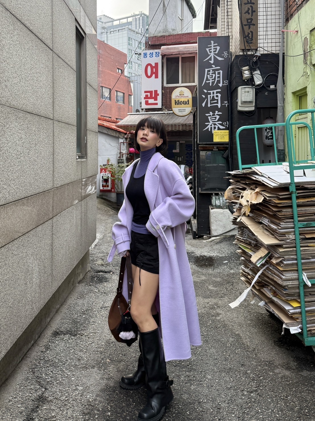 風衣款手工羊毛大衣