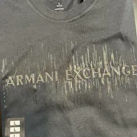 [S] ARMANI EXCHANGE SEQUIN LOGO SHORT SLEEVE T-SHIRT,NAVY, 7VZTKA-ZJQAZ-1510 [FINAL SALE] (SAX169)