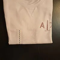 [S] ARMANI EXCHANGE ICON PROJECT FRENCH TERRY SWEATSHIRT,WHITE, 7VYM03-YJ68Z-1000 (SAX171)