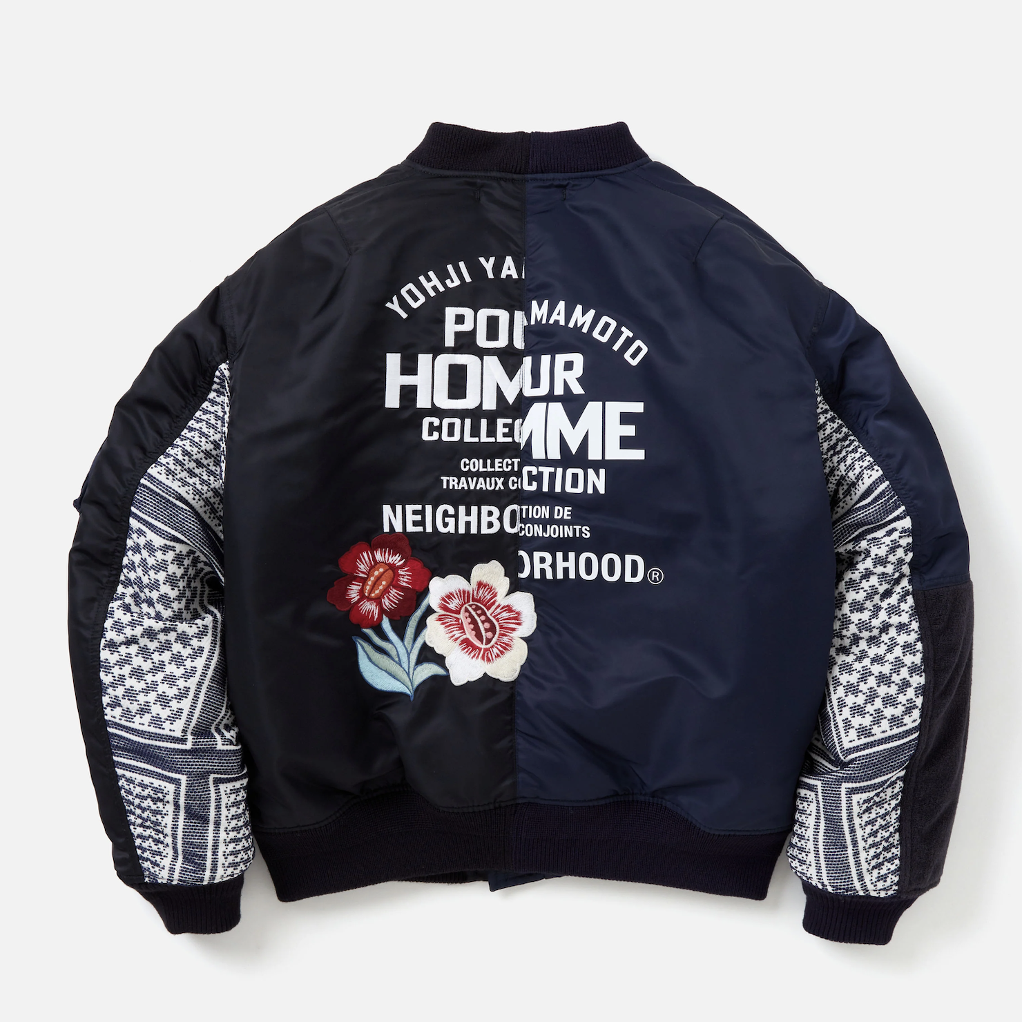 NEIGHBORHOOD NH X YOHJI YAMAMOTO . MA-1 JACKET 山本耀司 聯名 飛行外套 刺繡 - 242SPYYN-JKM01S