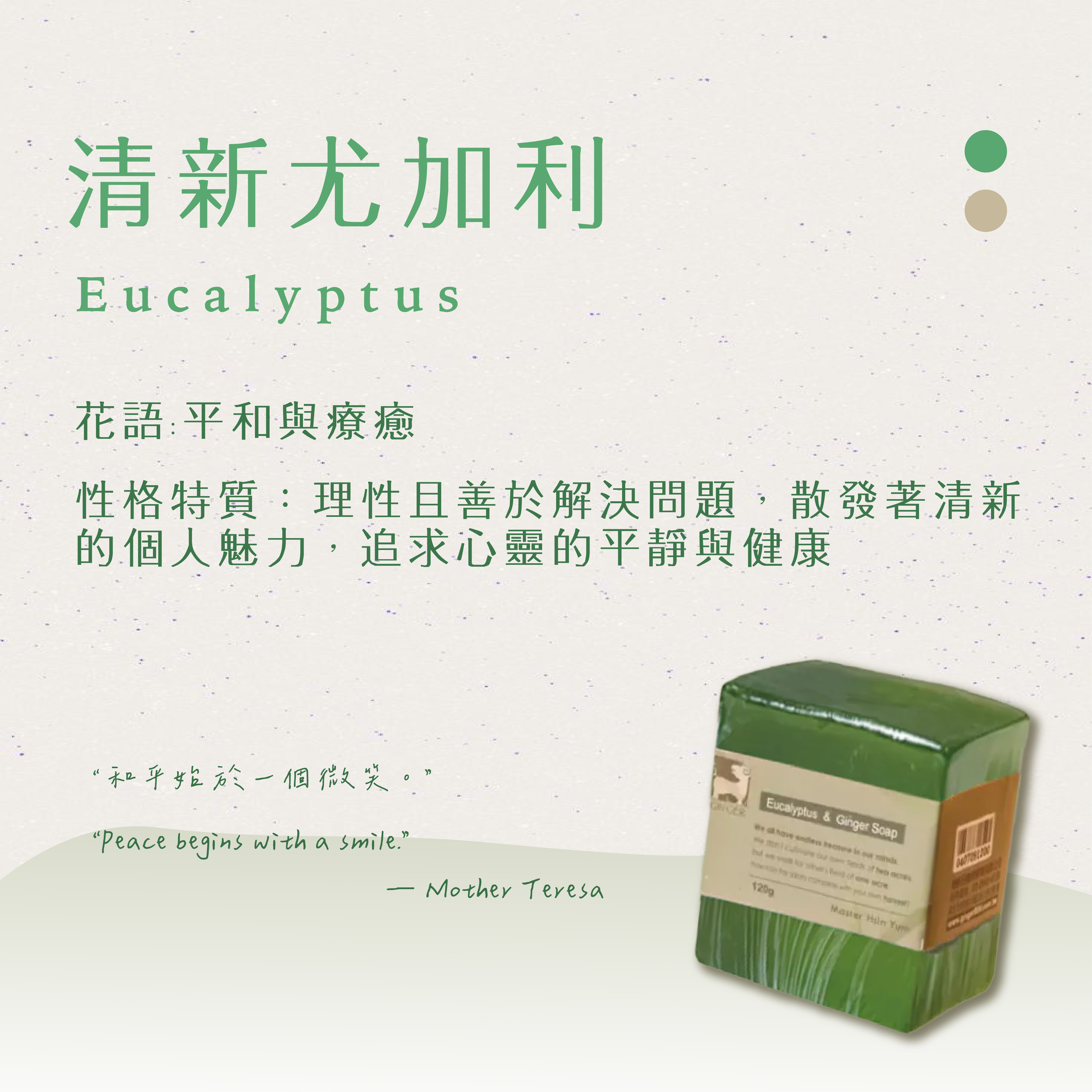 尤加利薑芬手工皂 120g