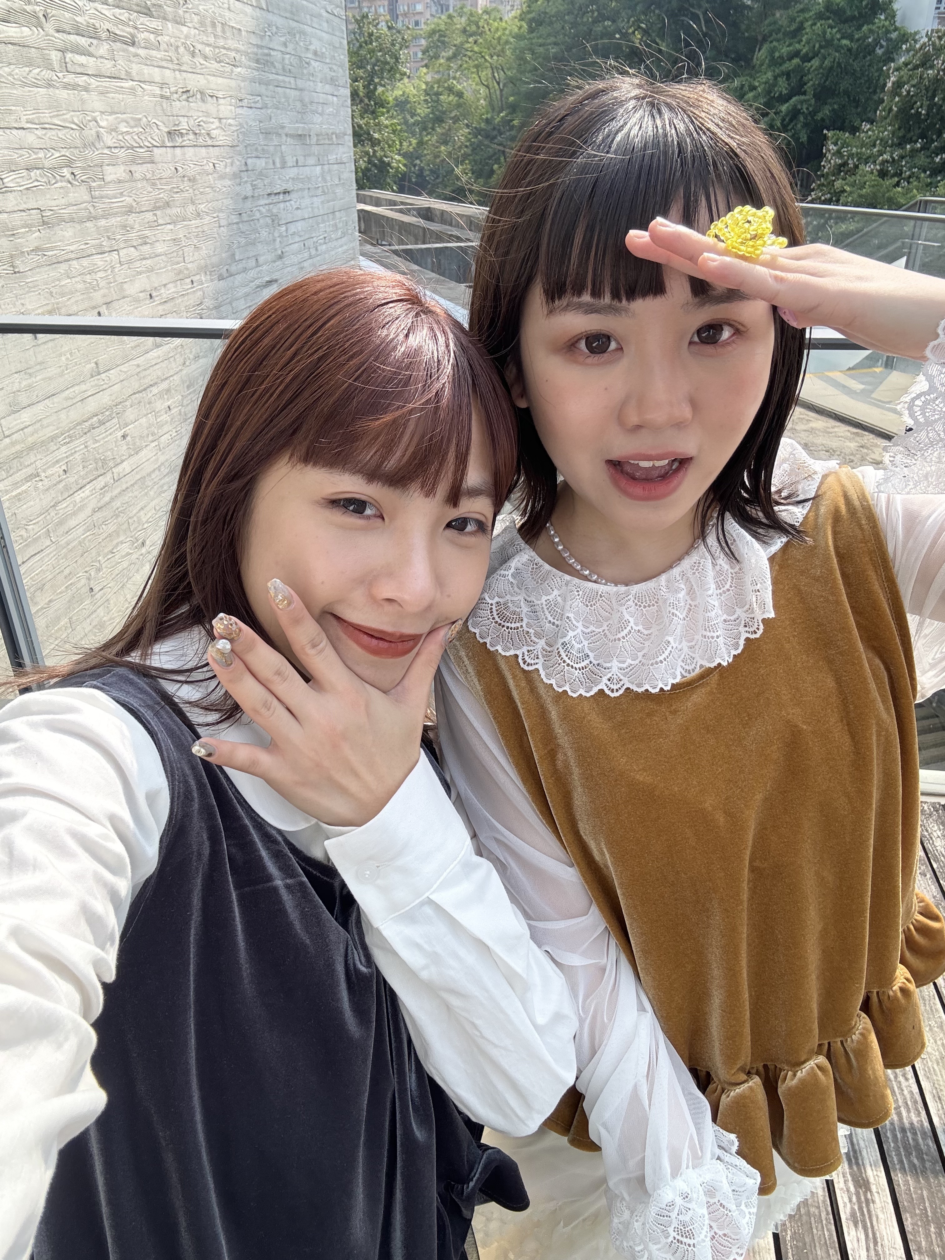 2Ways絨面ruffle邊Vest(配腰/頸帶）