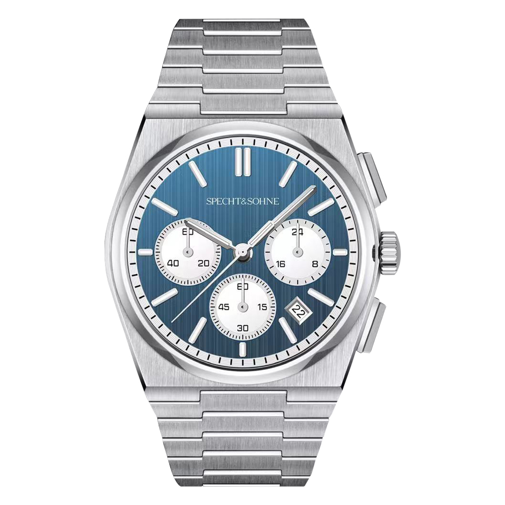 【SPECHT&SOHNE 施沛索恩】超級玩家系列 SP0005日本精工VK63機芯 真三眼六針夜光石英錶-.