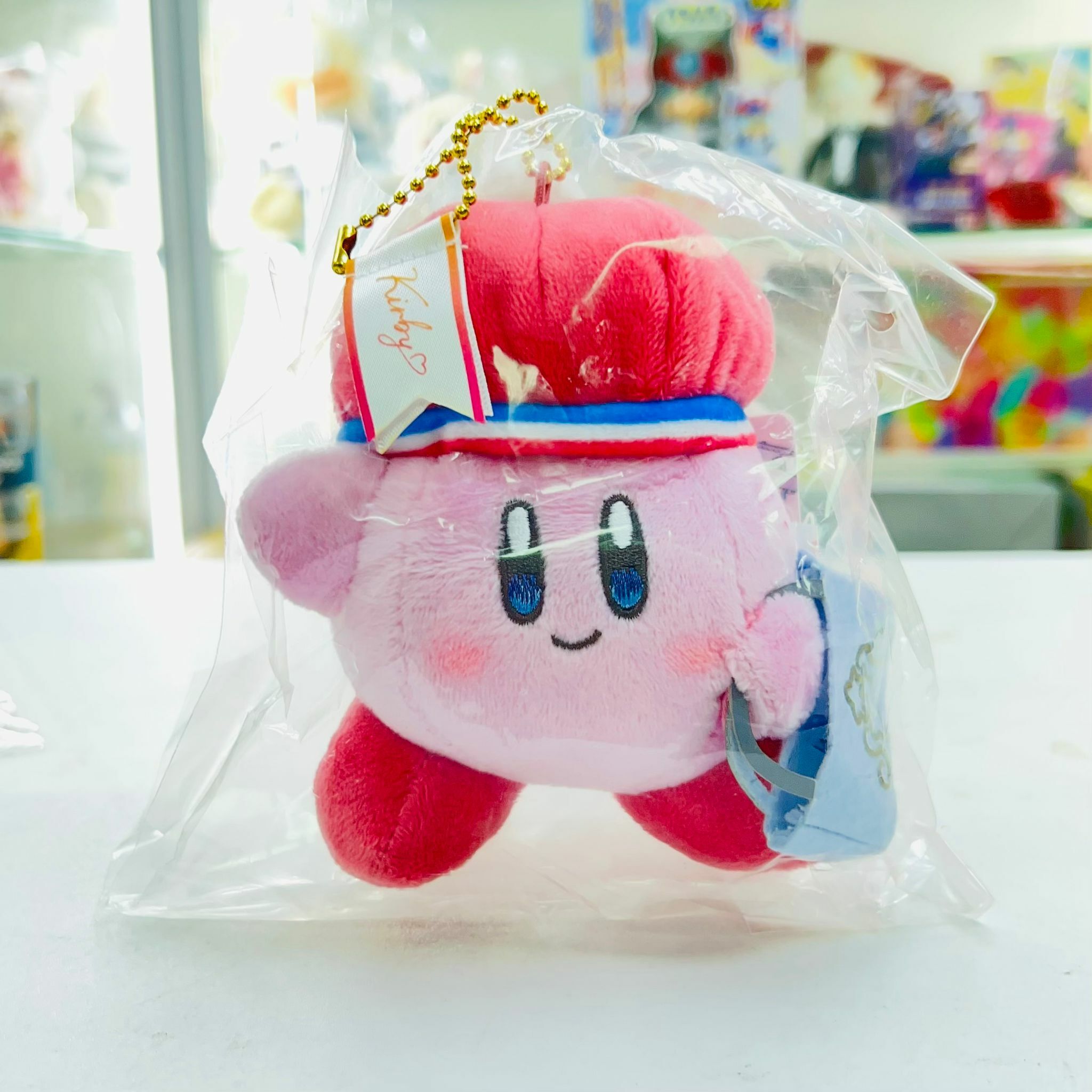Kirby's Sweet Happy Shopping Mascot Keychain