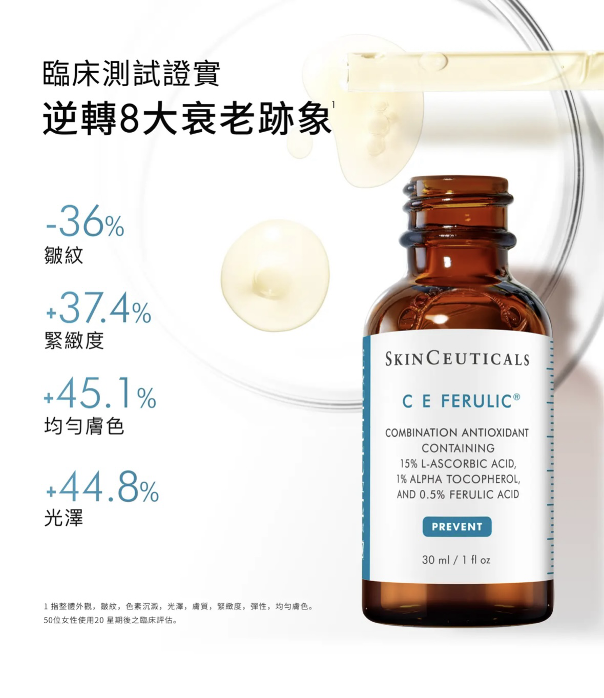 Skin Ceuticals 濃縮維他命C E FERULIC精華抗氧化精華 30ml