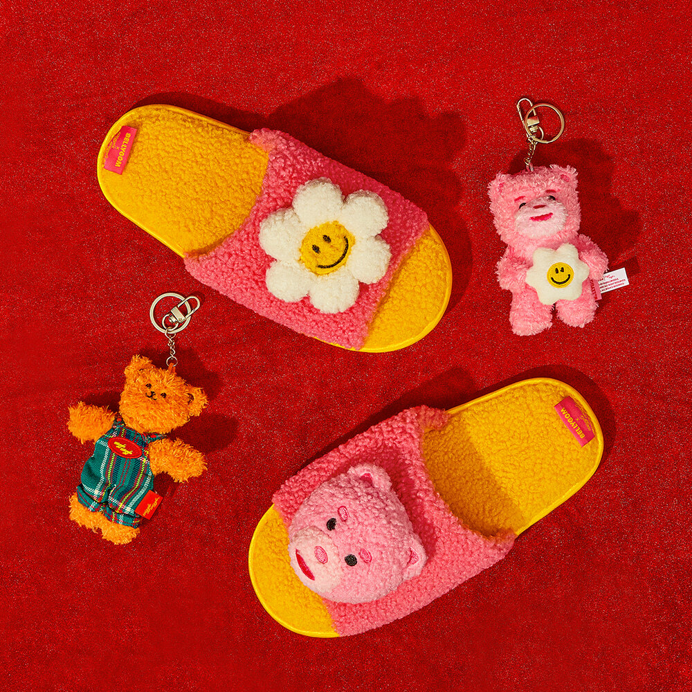 [Bellygom X Wiggle Wiggle] Washable Home Slippers