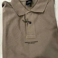 [S] ARMANI EXCHANGE SMALL LOGO POLO SHIRT,KHAKI, 6RZFLGZJM5Z-1784 (SAX175)