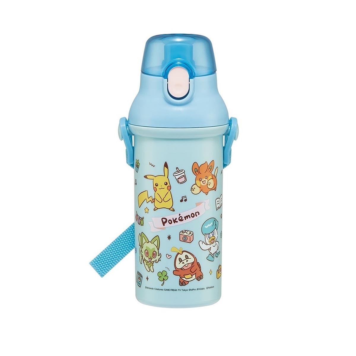 日本品牌 Skater 寵物小精靈 480ml 一鍵式學童水壺 -AG