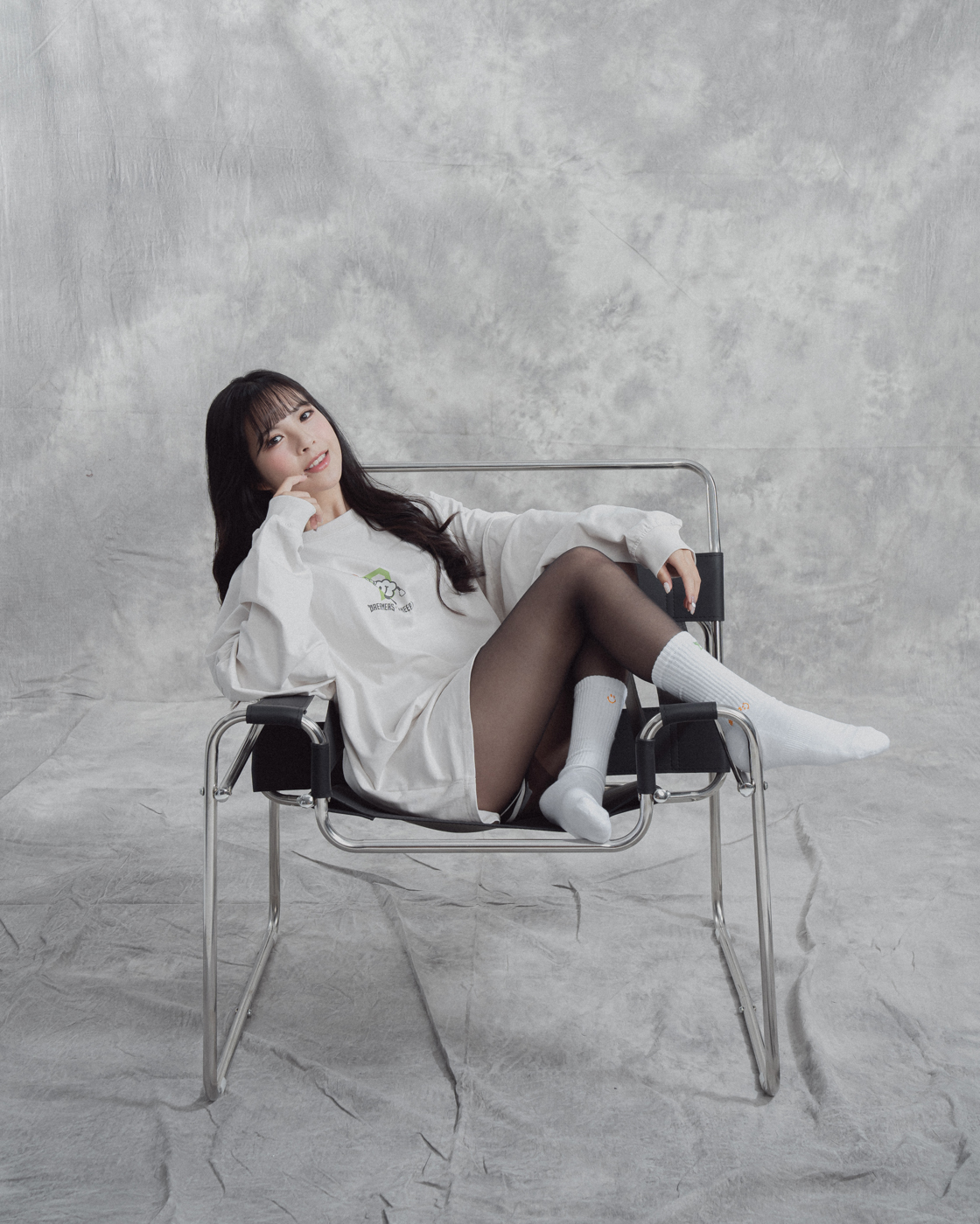 #KEEP x DREAMERS夢想家 聯名款 BASKETBALL FOREVER LONG SLEEVE 灰白色 籃球永不熄 長TEE【KS260-WH】