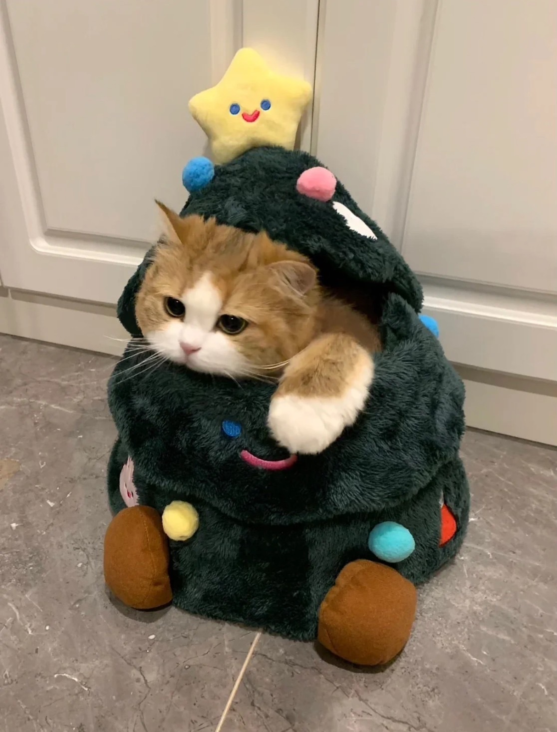 #現貨 正版聯名 RICO小狗 聖誕樹公仔玩偶 娃娃 可藏禮物