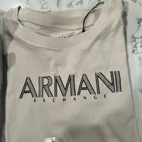 [S] ARMANI EXCHANGE LOGO LETTERING PRINT T-SHIRT,IVORY, 7VYT29YJG3Z-1783 [FINAL SALE] (SAX178)