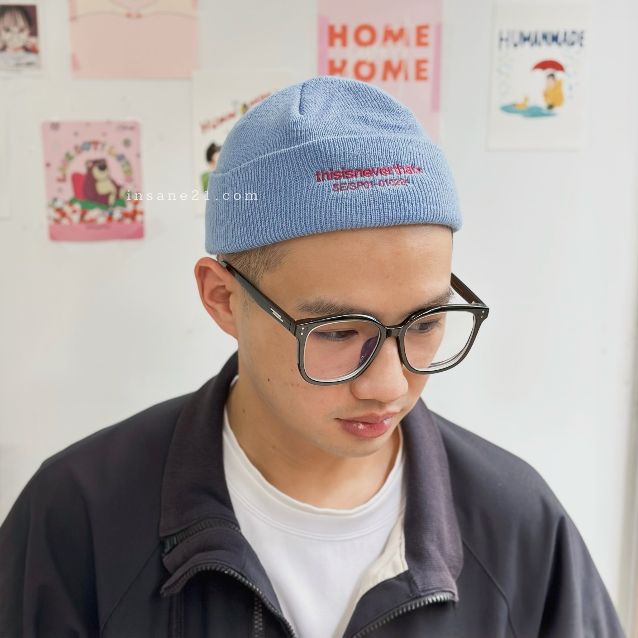 THISISNEVERTHAT 正面刺繡字體 毛帽 帽子 保暖