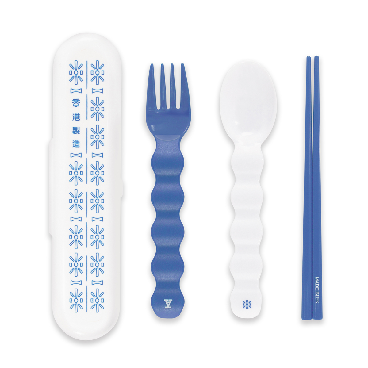 紅A 【100%香港製造系列】餐具組(藍)
