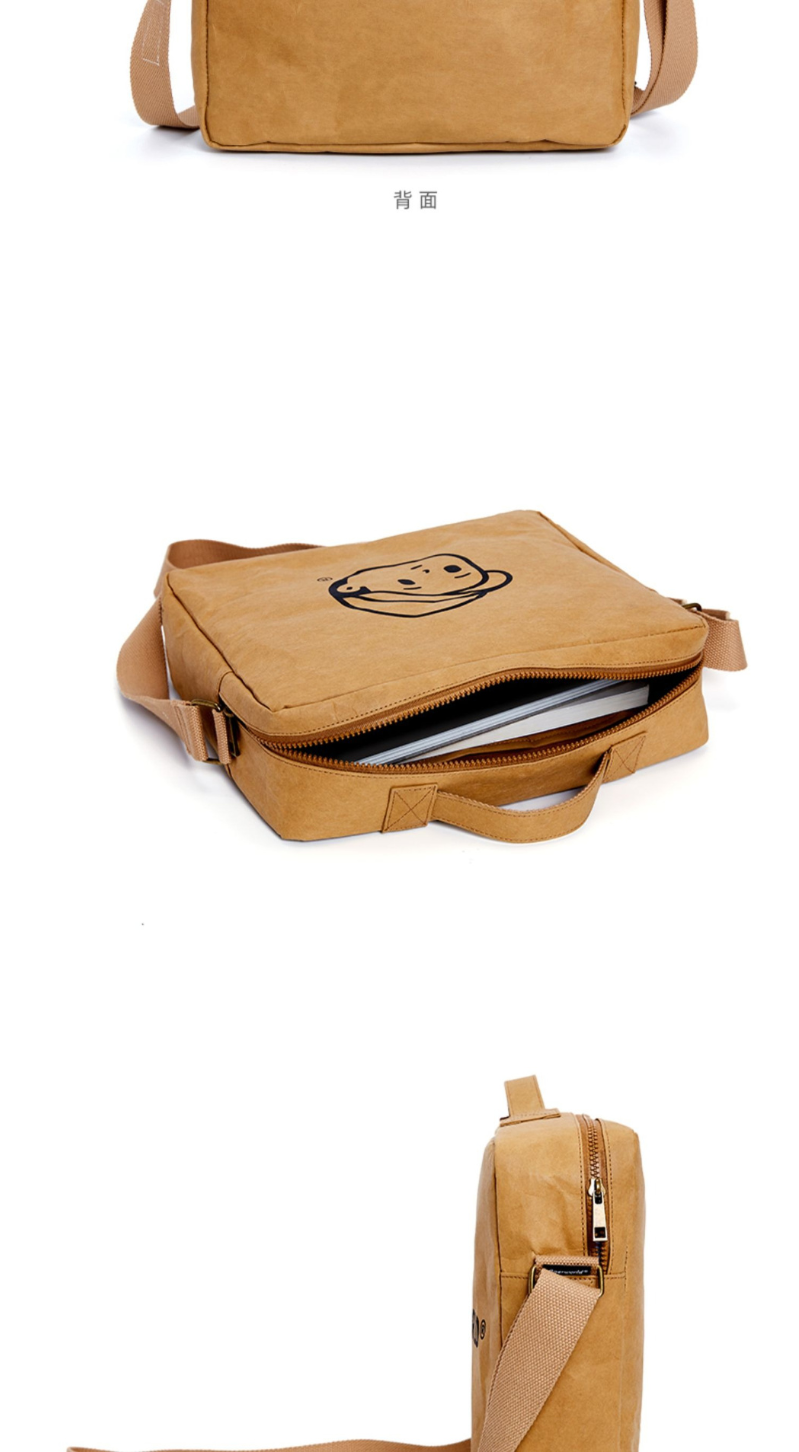 Finerworld 可濕水牛皮紙斜挎包