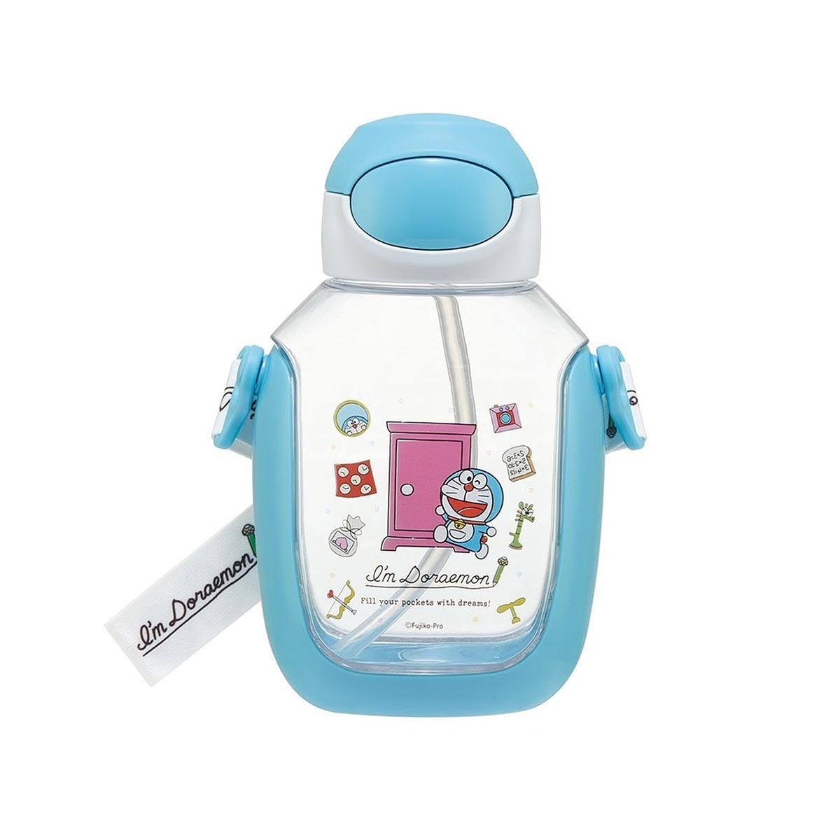 日本品牌 Skater 多啦A夢 530ml 兒童吸管水壺 -PDSH6DX