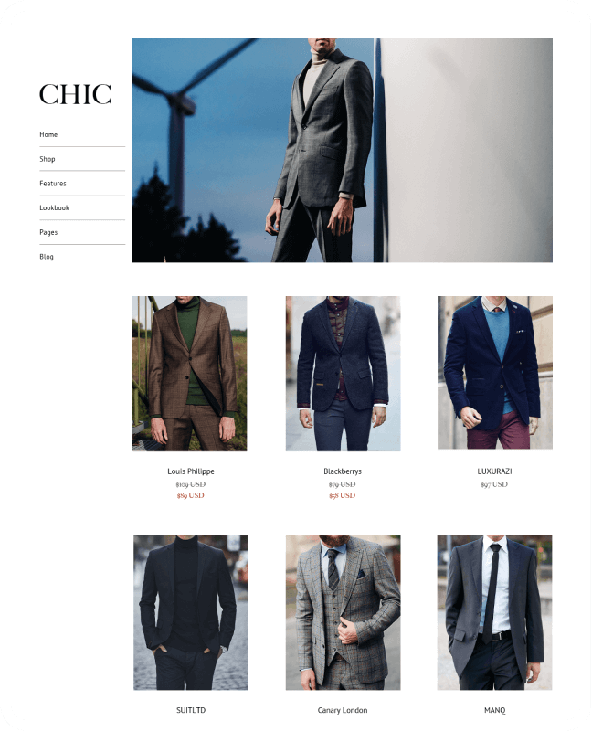 SHOPLINE 商店版型主題 Chic