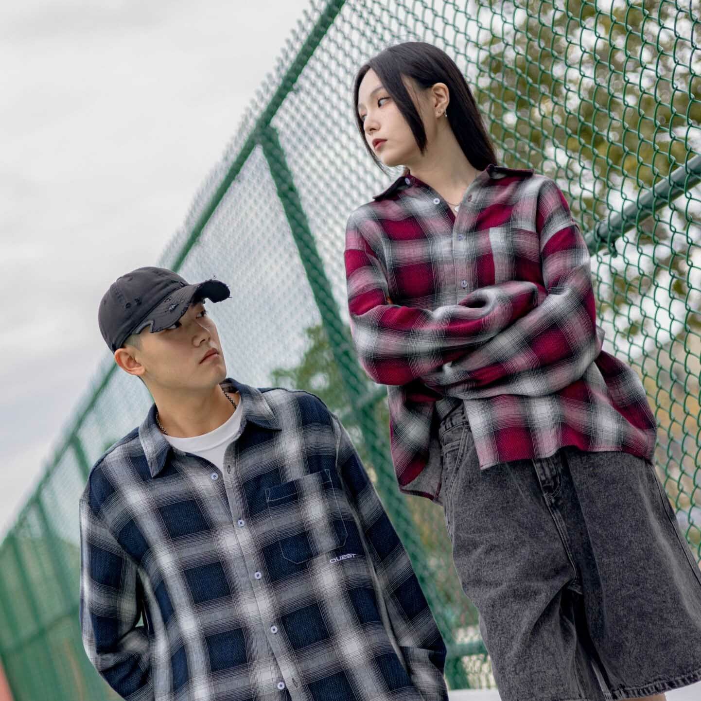 QUEST PLAID POCKET LS SHIRT 格紋襯衫 2色