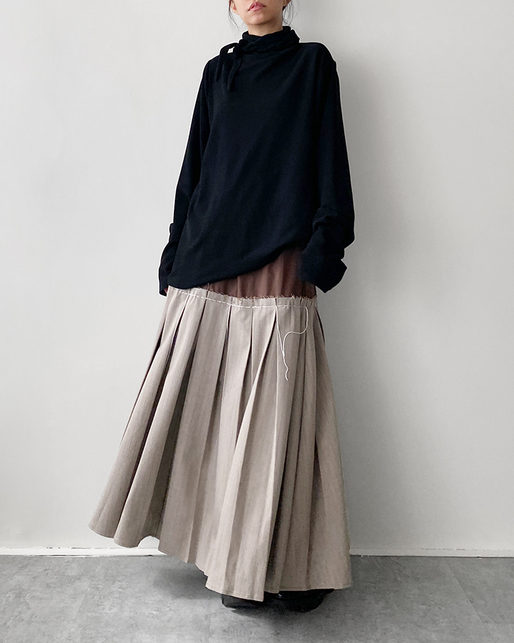 MFT-2638 綁帶磨毛高領