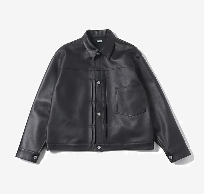 新品 2024AW J.PRESS ディアスキン レザーPコート