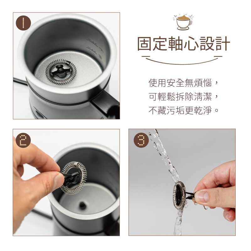 【SANSUI山水】電動冷熱奶泡機