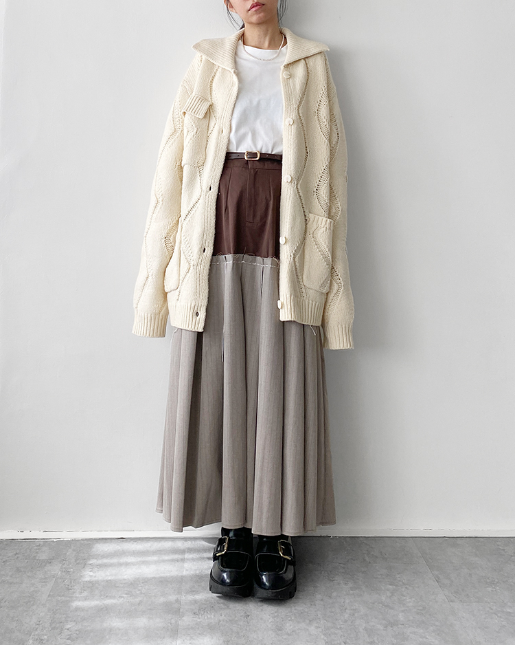 MFO-2636 羊毛大口袋針織 ʙᴇɪɢᴇ