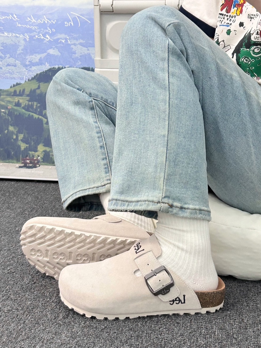 【現貨】LEE 反皮毛軟木底勃肯鞋 3色 L242UF718