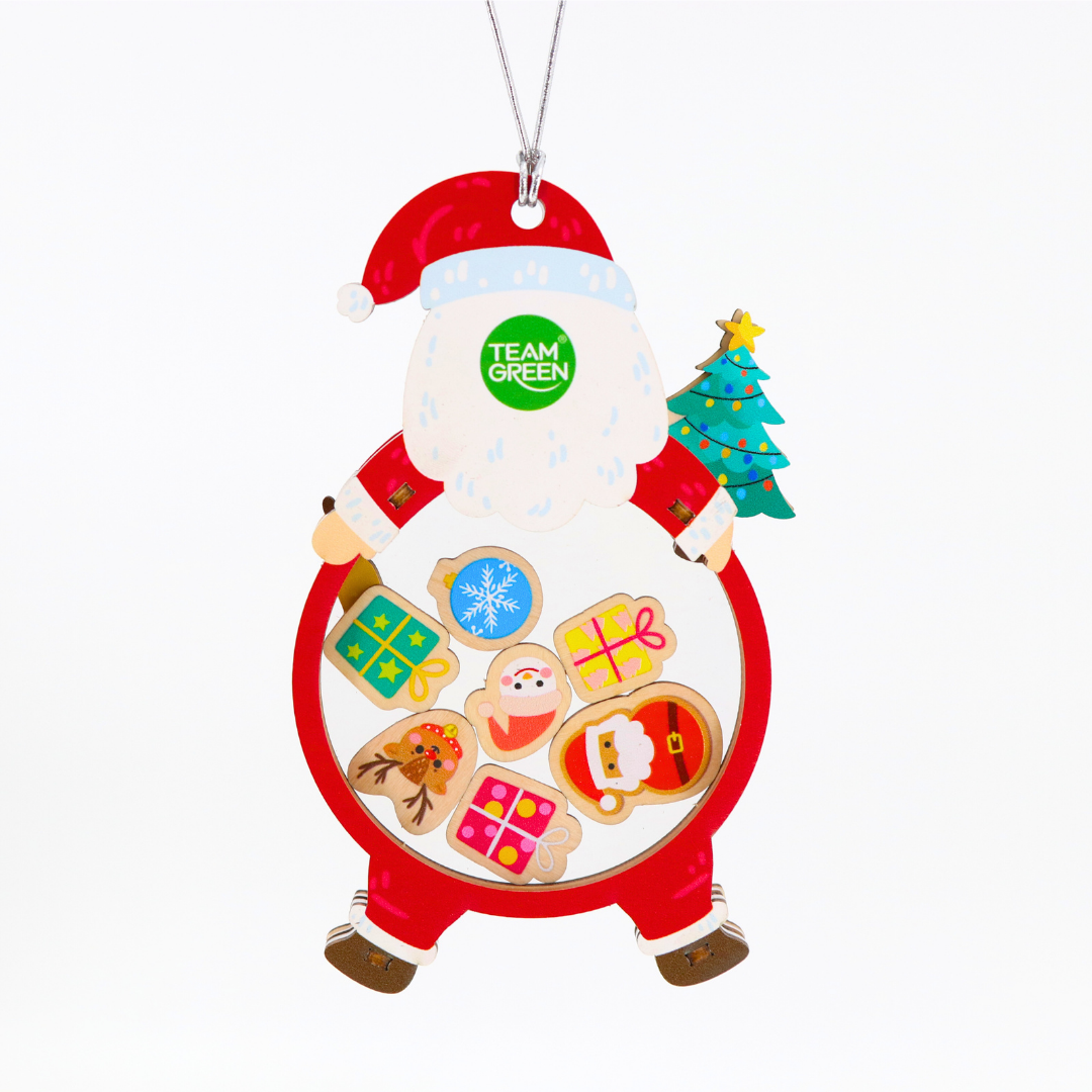 Christmas shaker ornament - Santa