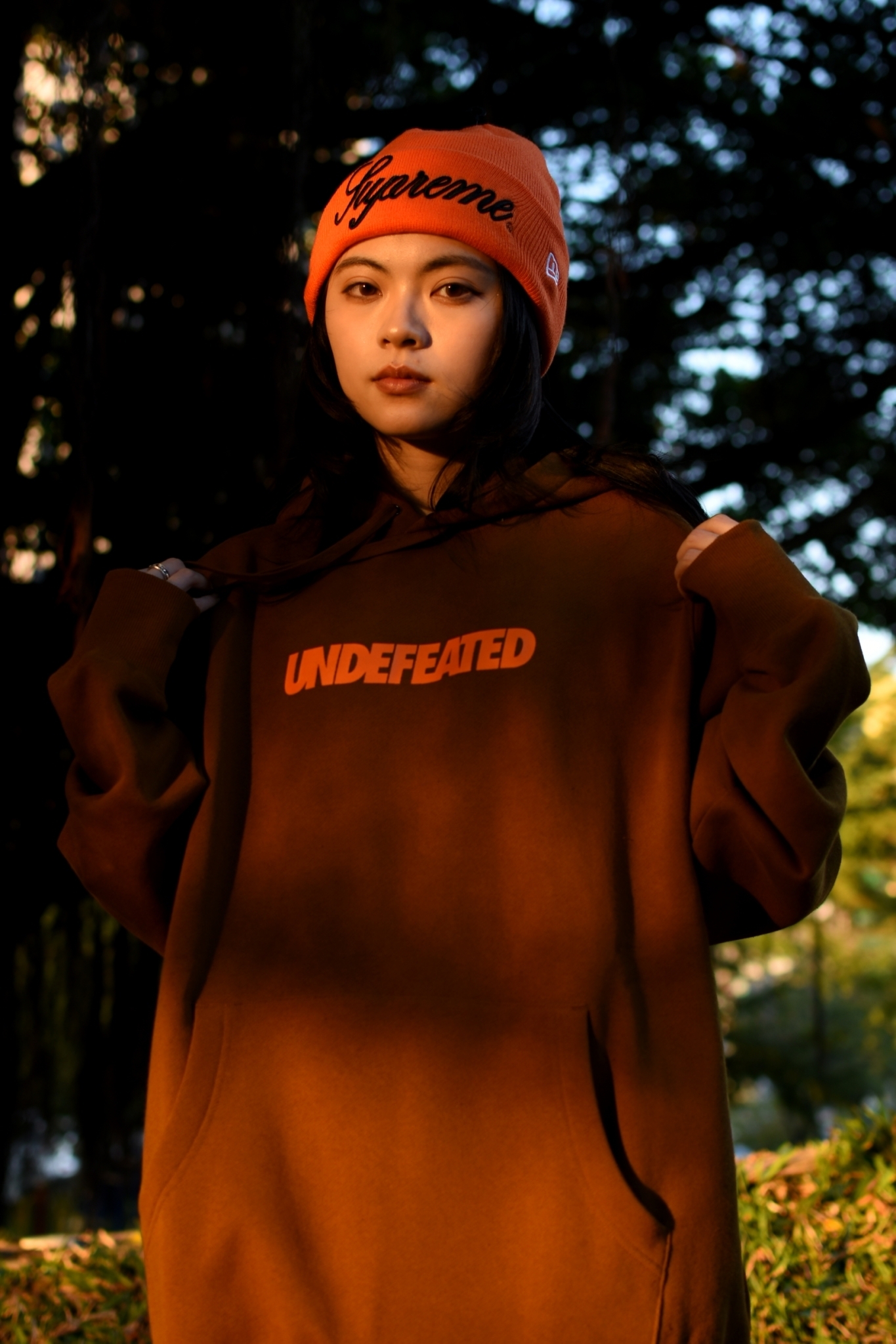 ☆ETW☆【EASY TO WEAR】UNDEFEATED LOGO HOODIE 柵欄 帽T