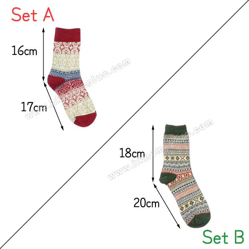 5對裝 民族風格保暖襪