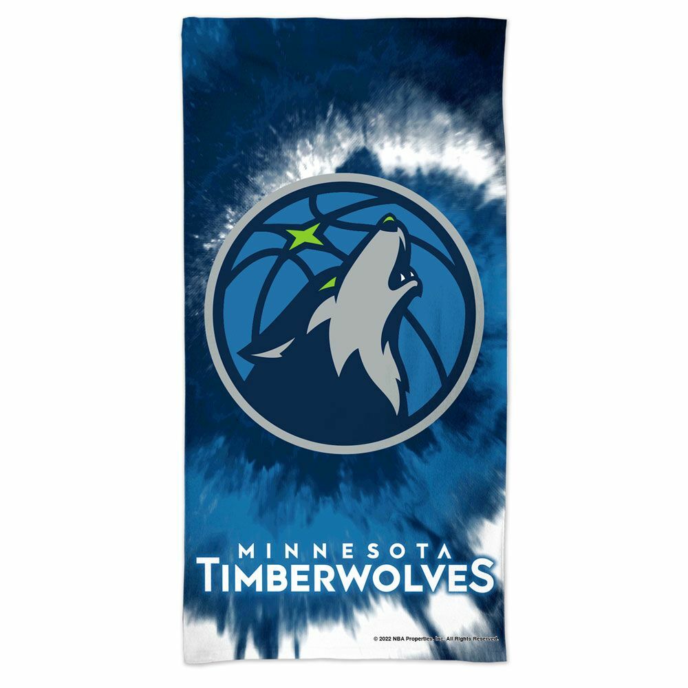 WinCraft 明尼蘇達灰狼隊 TDYE Spectra 30 X 60 英吋 海灘大毛巾