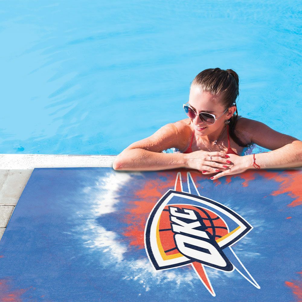 WinCraft 奧克拉荷馬雷霆隊 TDYE Spectra 30 X 60 英吋 海灘大毛巾