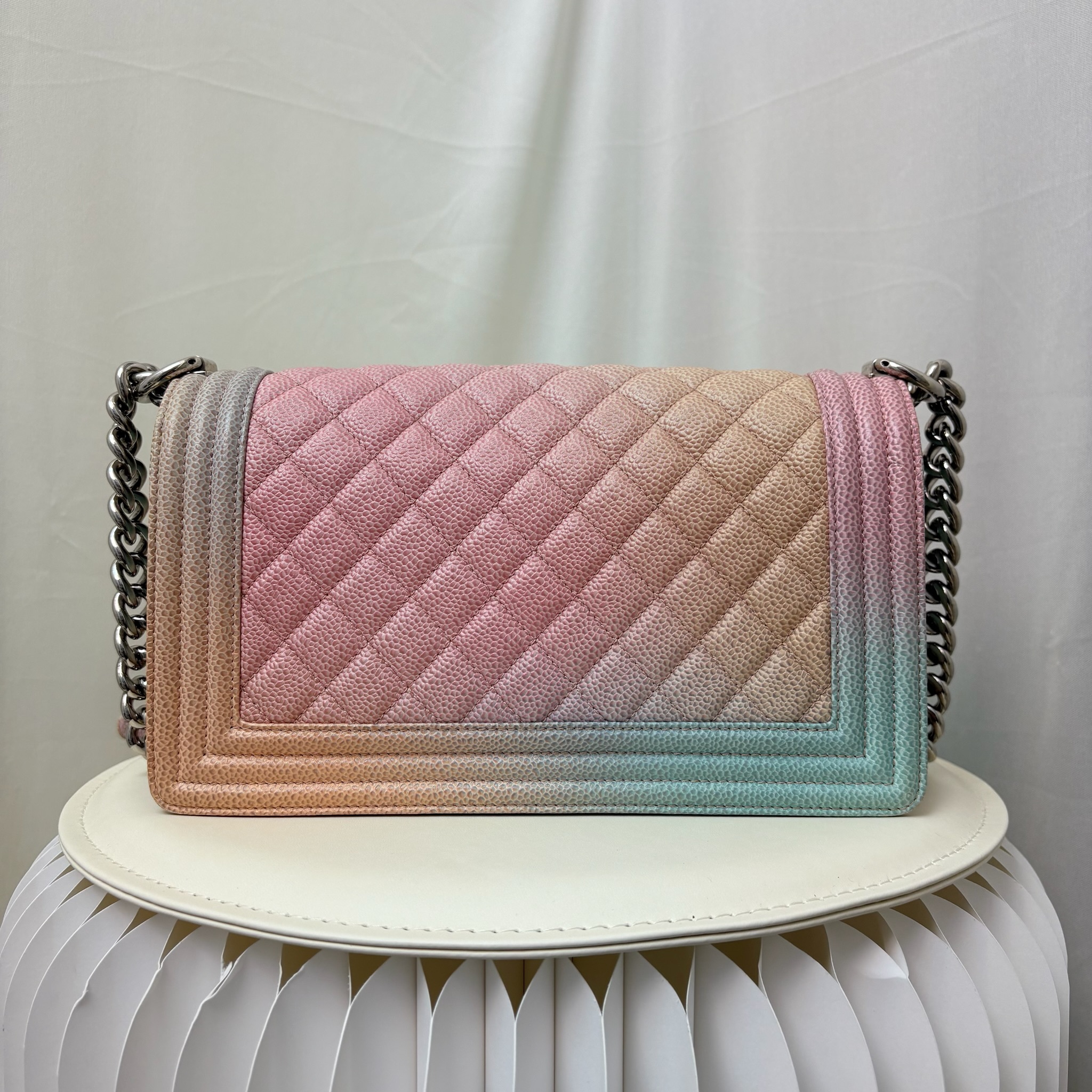 Chanel Boy 25 Bag - Rainbow / Shw