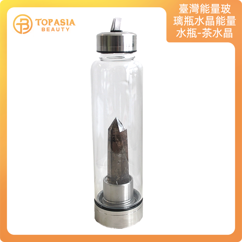 臺灣能量玻璃瓶【水晶能量水瓶】茶水晶水瓶