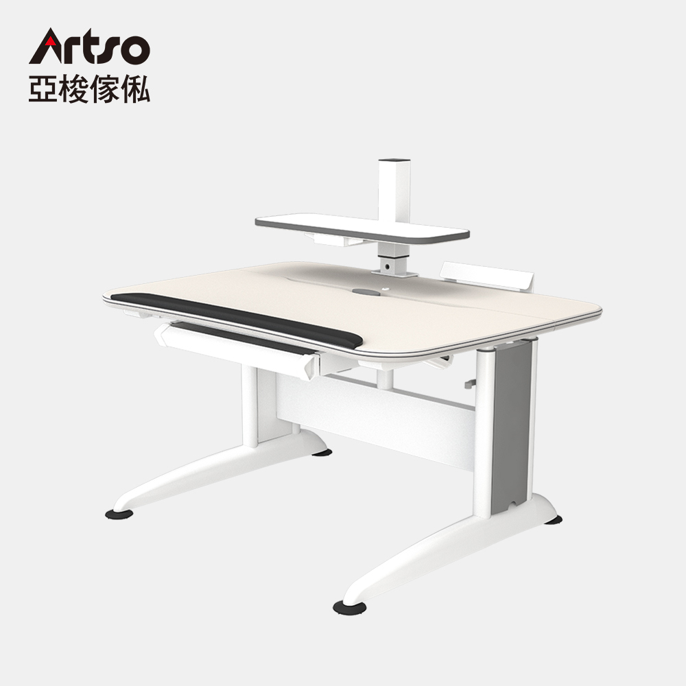 【Artso亞梭傢俬】DK-II桌-105公分-全家共享抗菌銀離子兒童成長桌-層架型