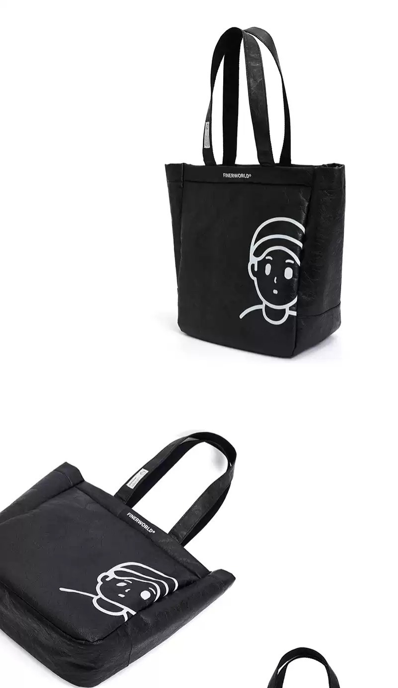 Finerworld 可水洗防水大容量單肩購物袋