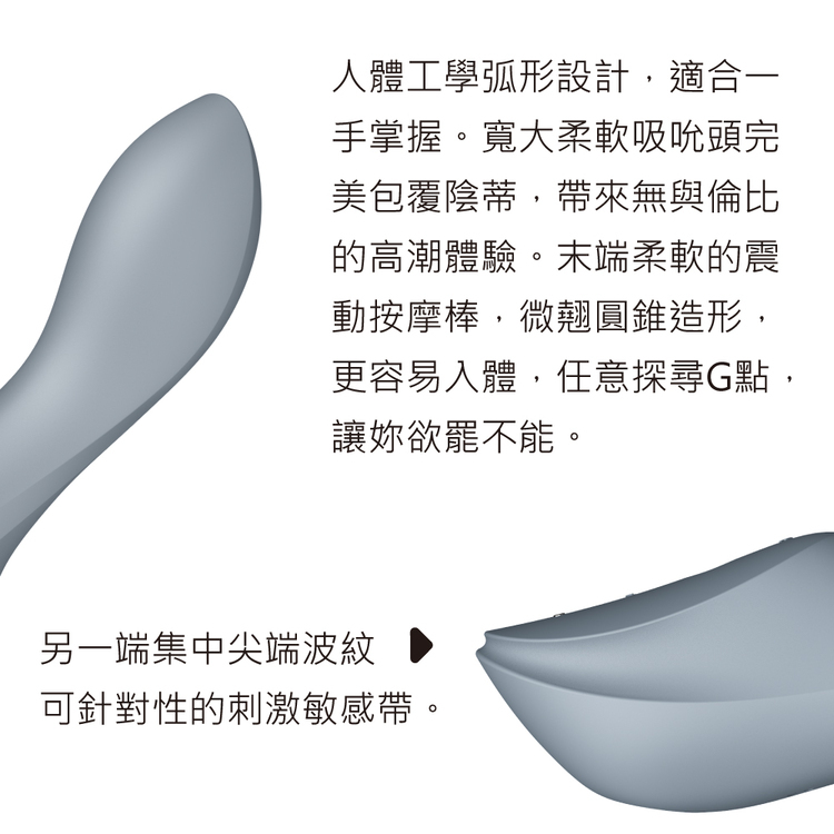 Satisfyer Curvy Trinity 3 吸吮震動按摩棒
