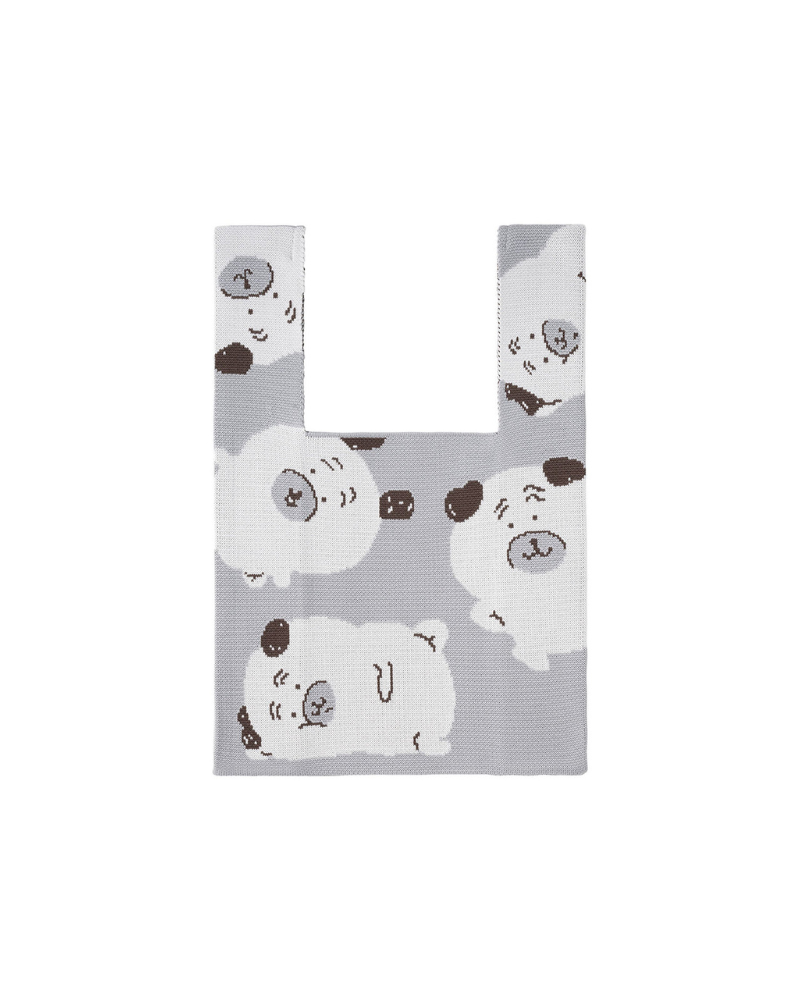 自嘲熊 八哥 針織手提袋