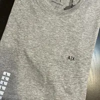[S] ARMANI EXCHANGE REGULAR FIT T-SHIRT WITH LOGO,GREY, 7VZT74-ZJTBZ-3930 [FINAL SALE] (SAX216)
