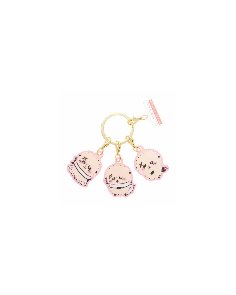 Chiikawa 海獺師傅 3連亞加力鎖匙扣