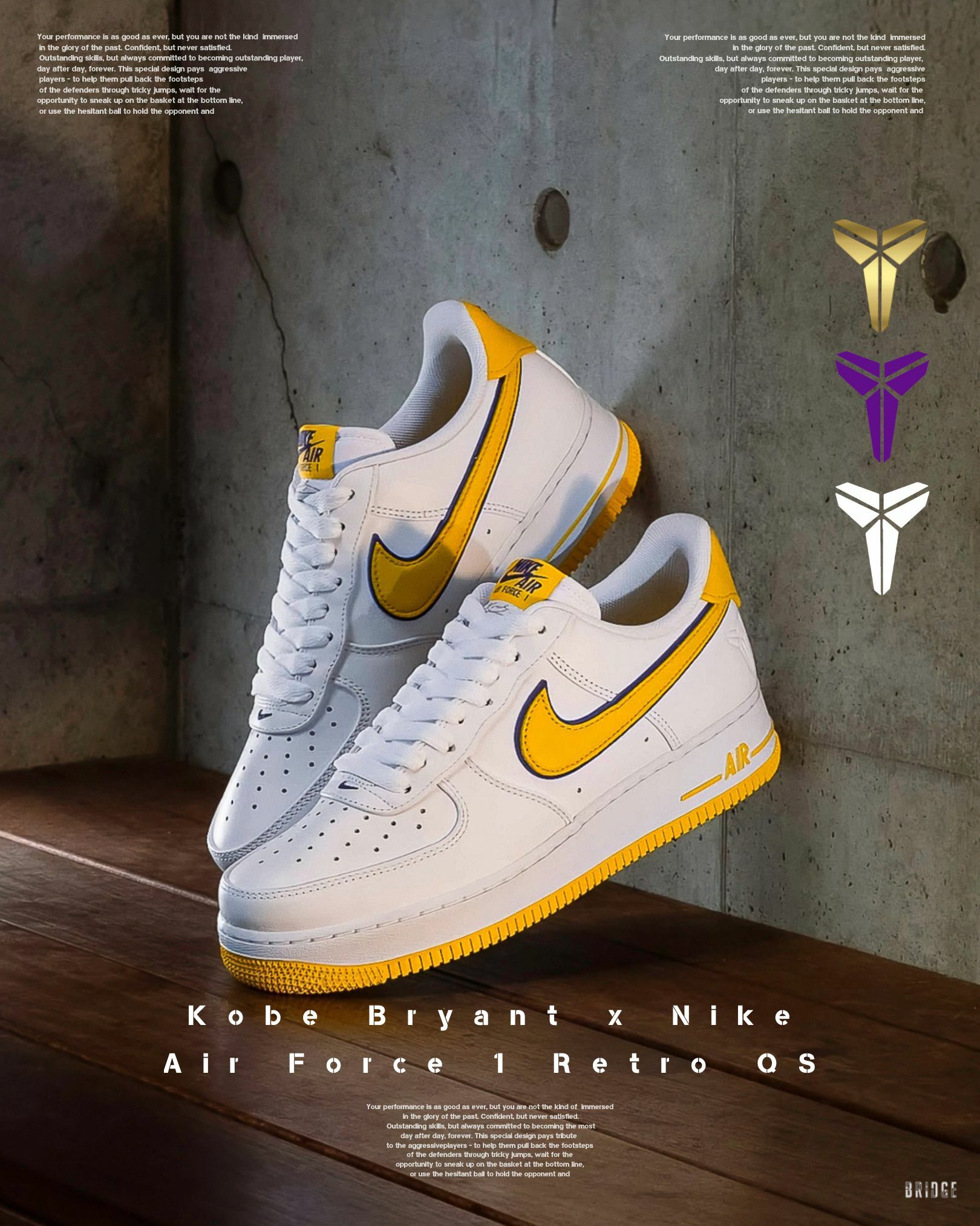『緊繃限時一日⚡️』『 Kobe Bryant AF1 🔥』Kobe Bryant X Nike Air Force 1 Retro QS