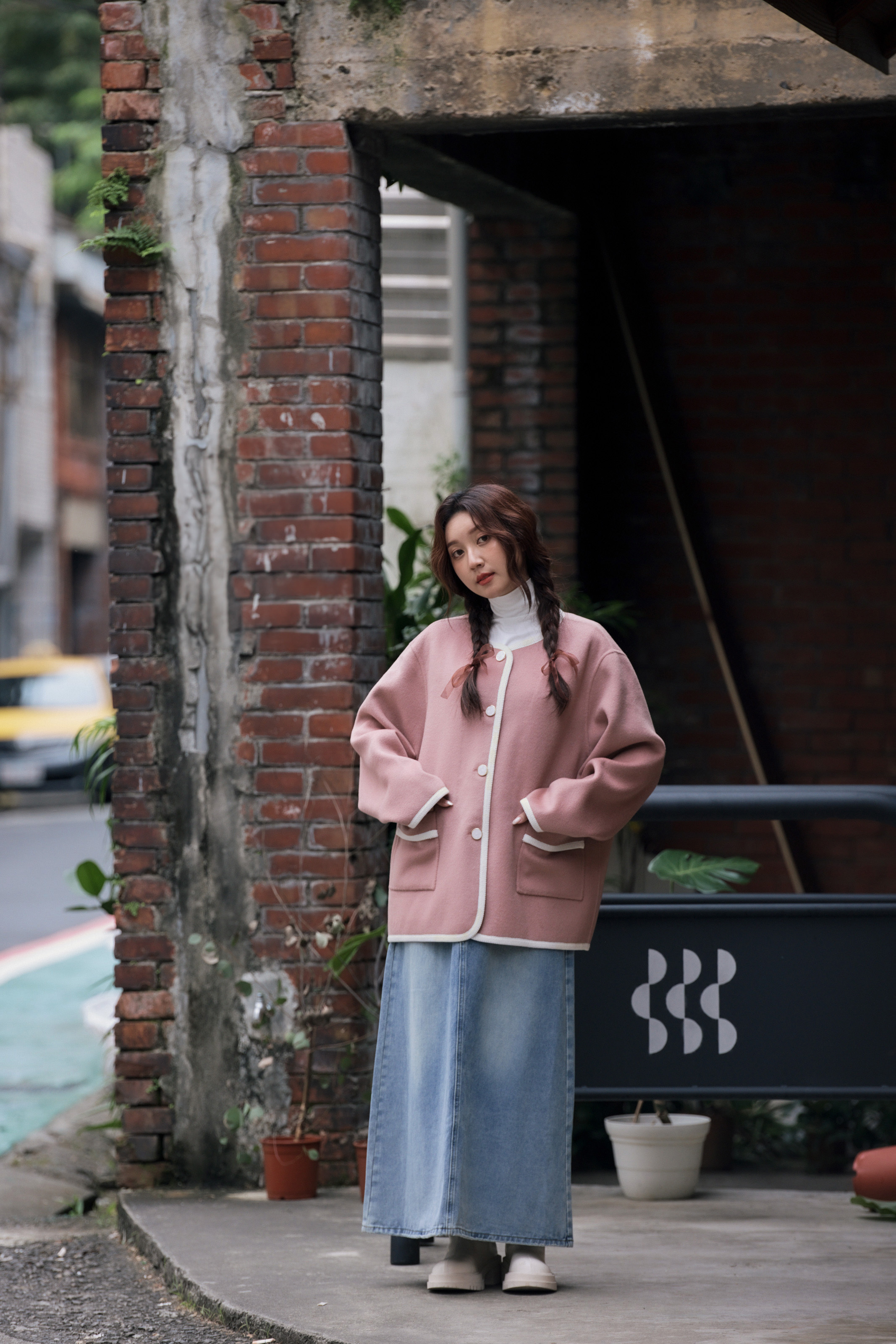 小香風手工羊毛大衣