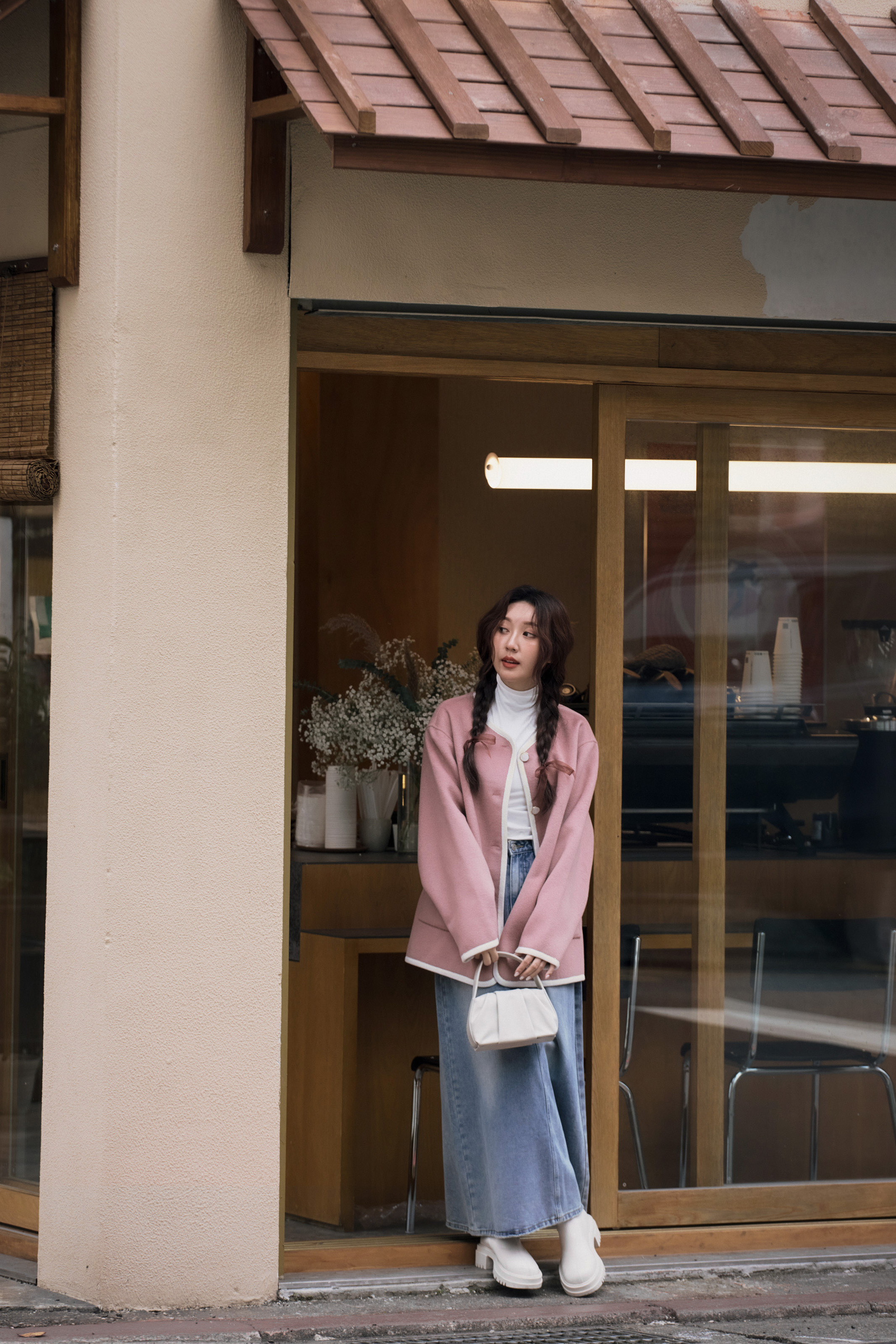 小香風手工羊毛大衣