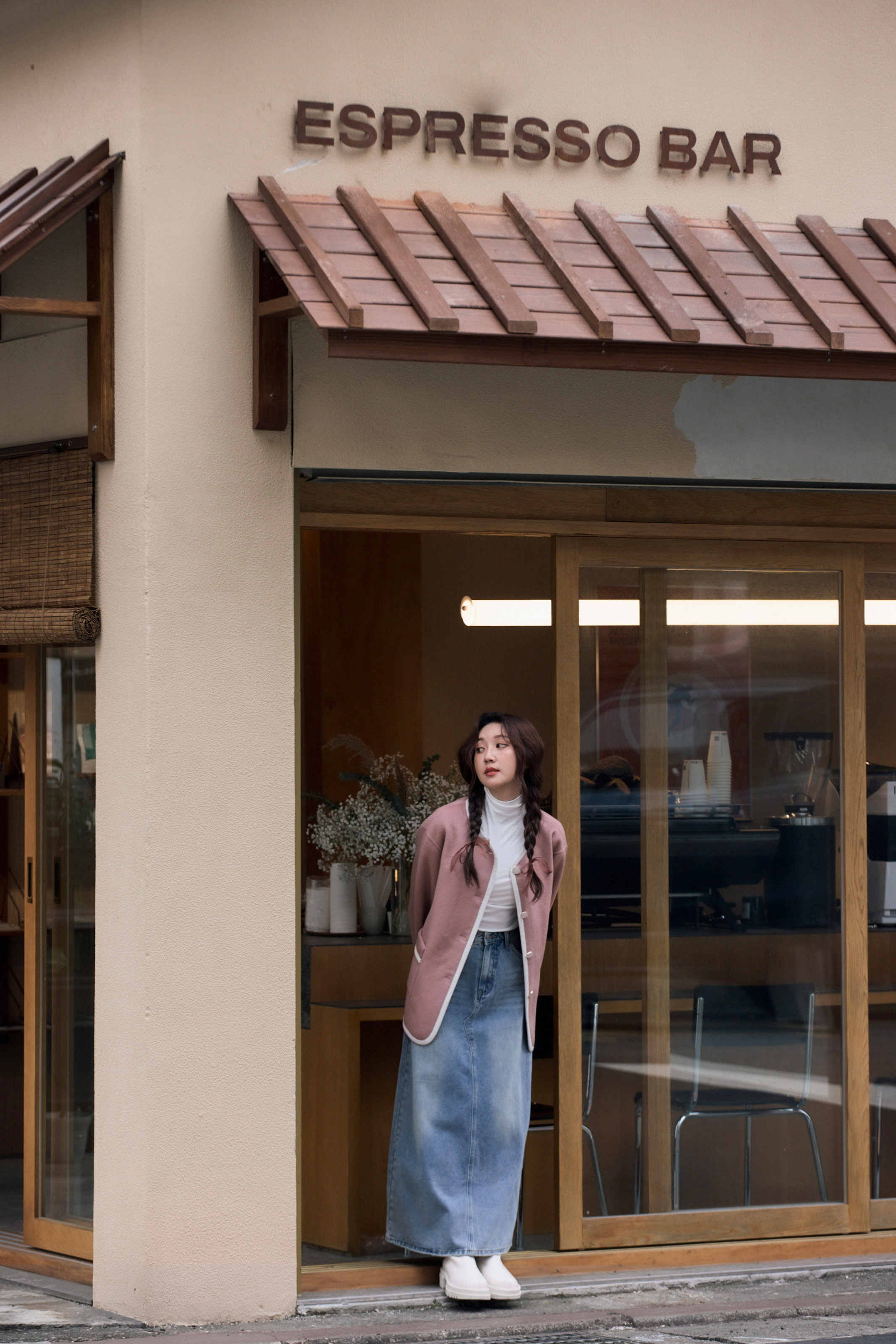 小香風手工羊毛大衣