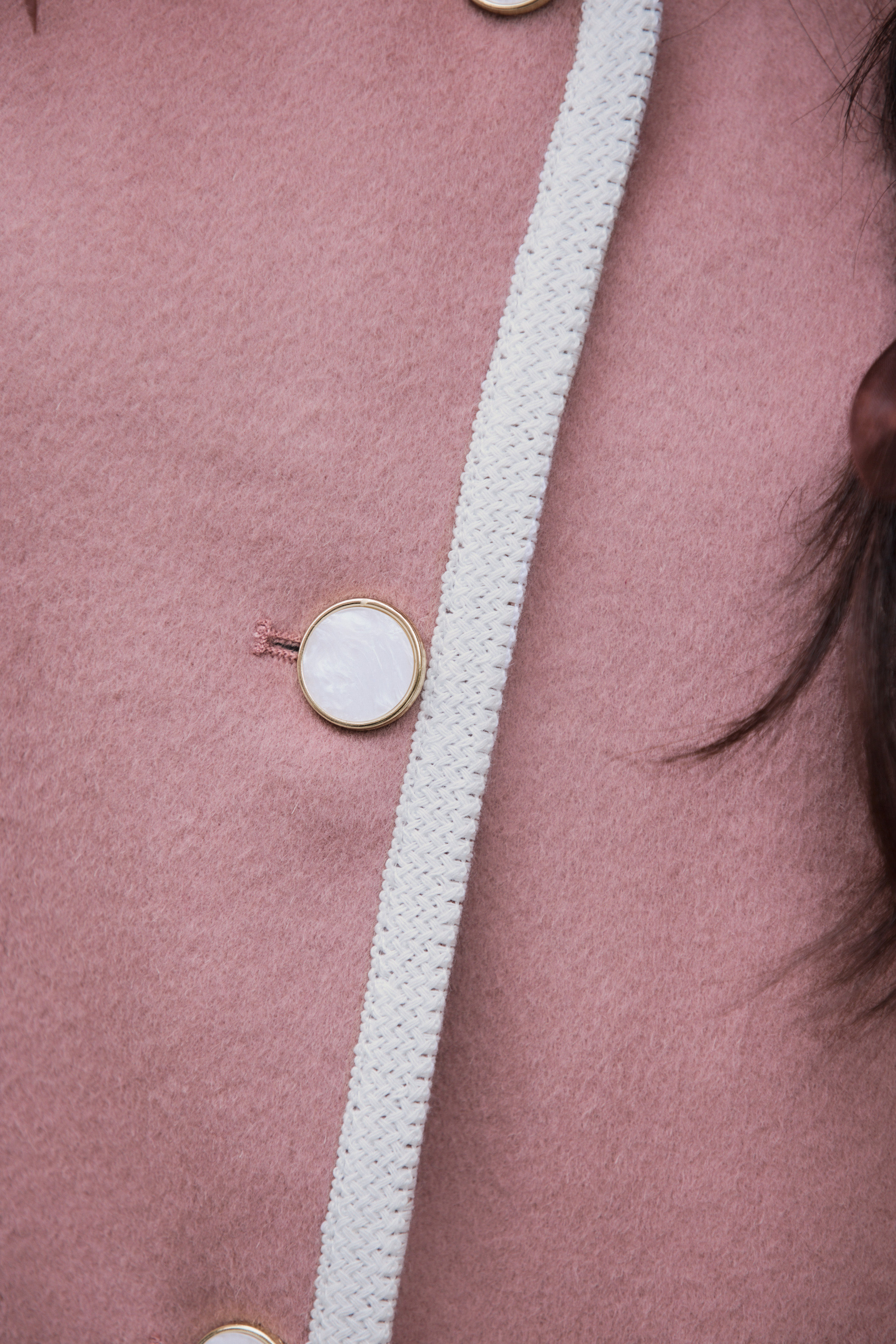 小香風手工羊毛大衣