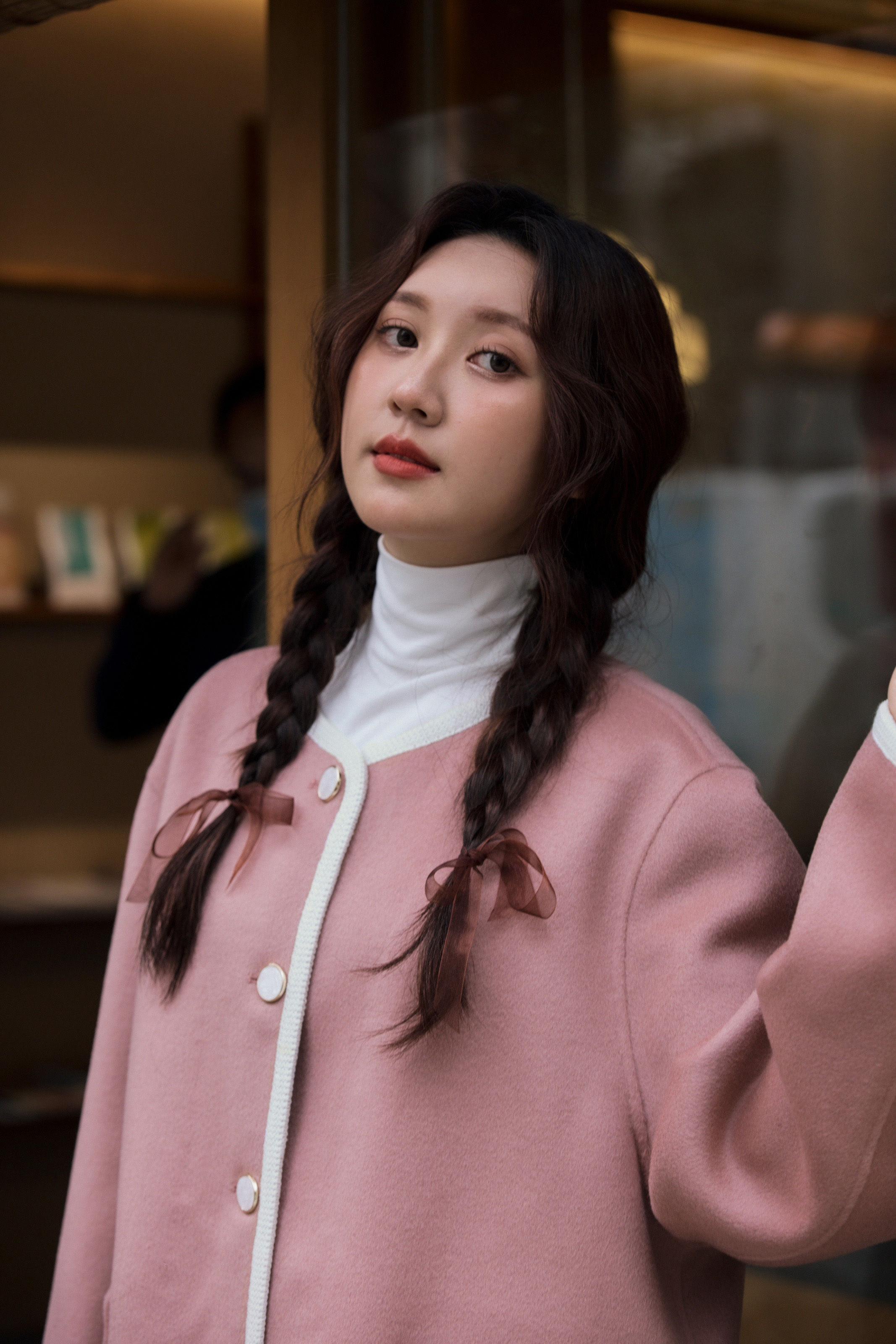 小香風手工羊毛大衣