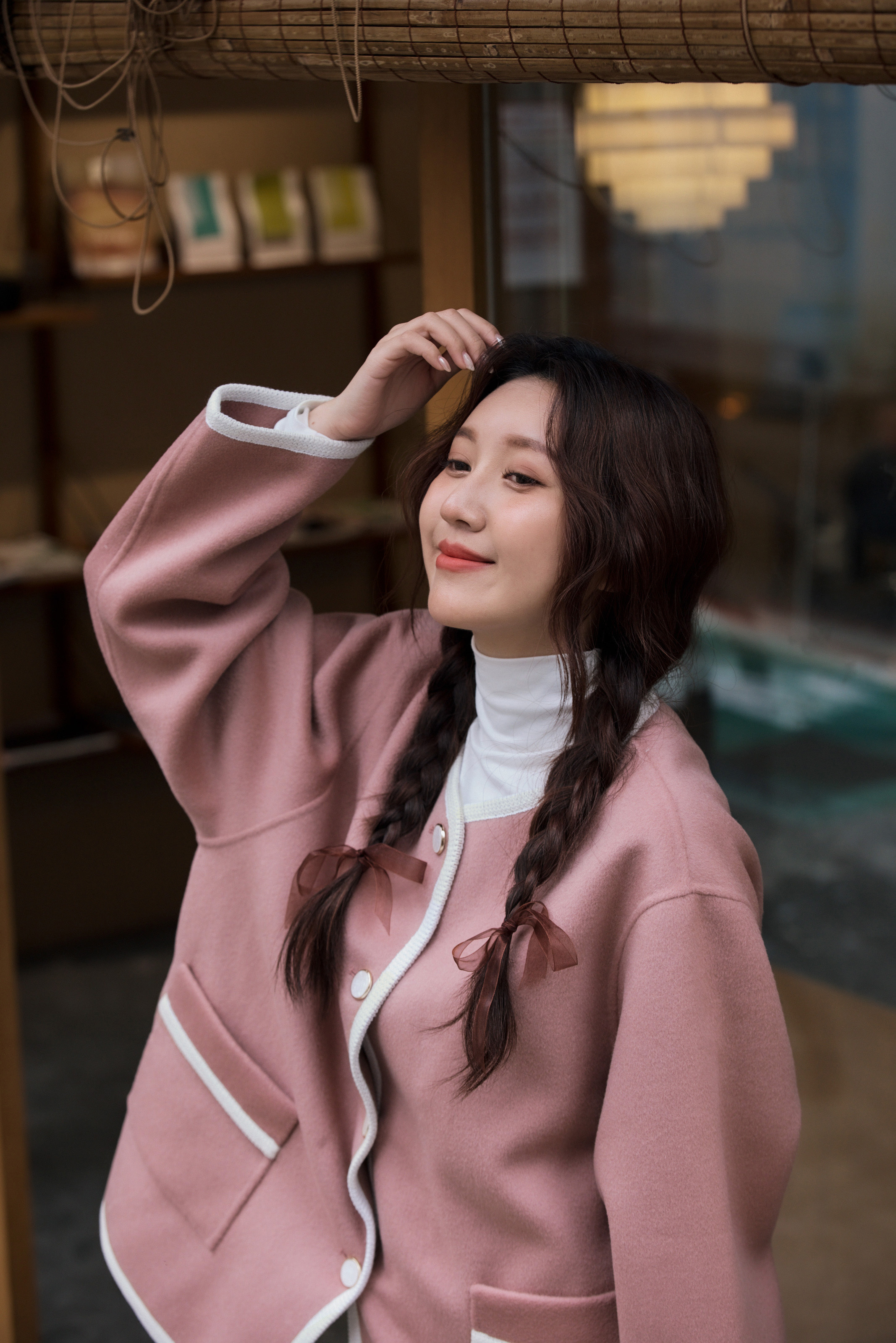 小香風手工羊毛大衣